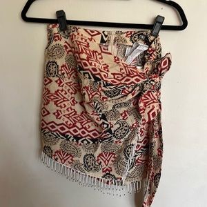 Zara beaded wrap skirt - size M